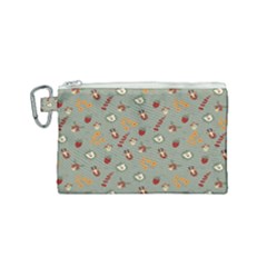 Wild Forest Friends   Canvas Cosmetic Bag (small) by ConteMonfrey