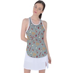 Wild Forest Friends   Racer Back Mesh Tank Top by ConteMonfrey