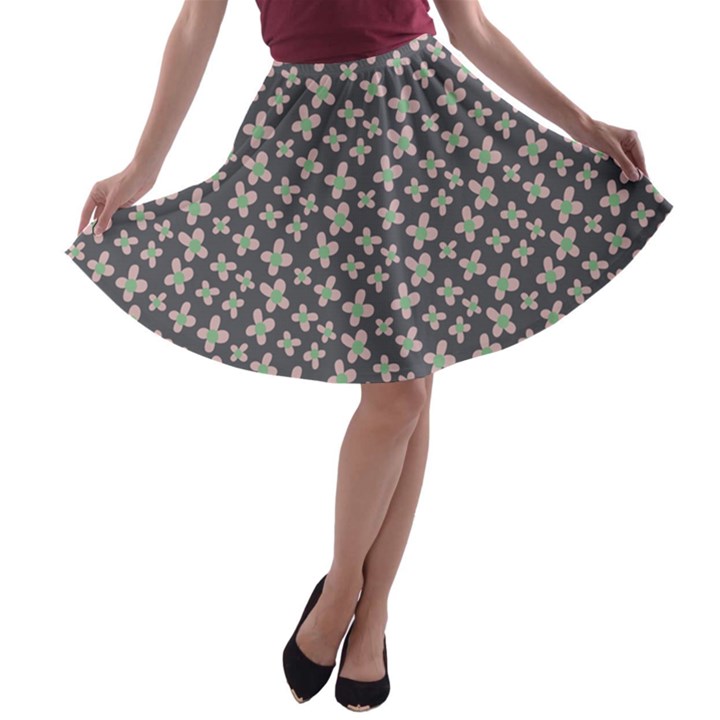 Little Spring Blossom  A-line Skater Skirt