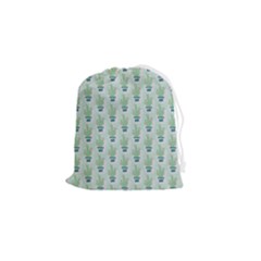 Cuteness Overload Of Cactus!  Drawstring Pouch (small) by ConteMonfrey