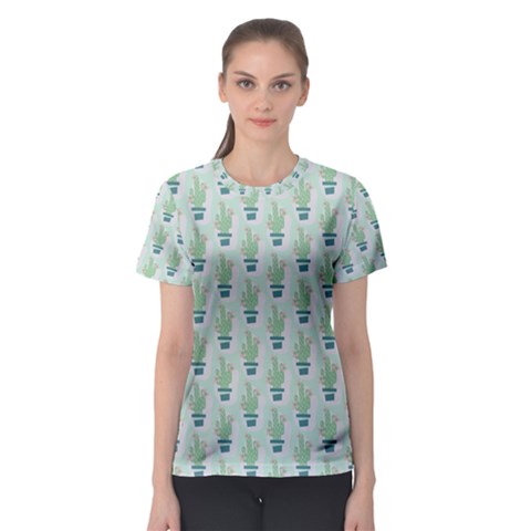 Cuteness Overload Of Cactus!  Women s Sport Mesh Tee by ConteMonfrey