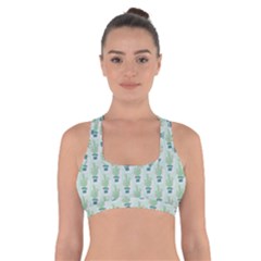 Cuteness Overload Of Cactus!  Cross Back Sports Bra by ConteMonfrey