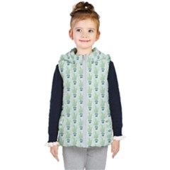 Cuteness Overload Of Cactus!  Kids  Hooded Puffer Vest by ConteMonfrey