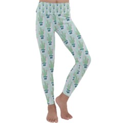 Cuteness Overload Of Cactus!  Kids  Lightweight Velour Classic Yoga Leggings by ConteMonfrey