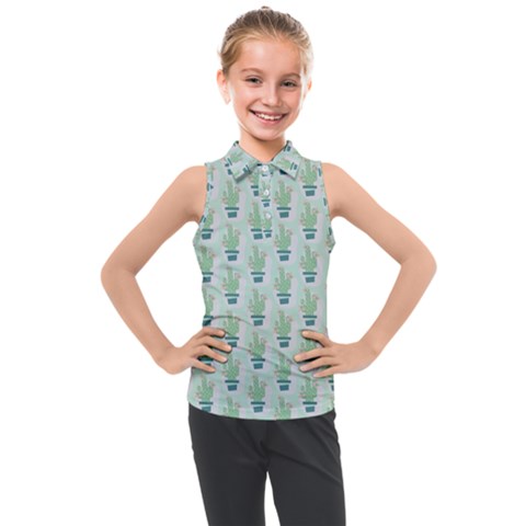 Cuteness Overload Of Cactus!  Kids  Sleeveless Polo Tee by ConteMonfrey