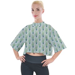 Cuteness Overload Of Cactus!  Mock Neck Tee by ConteMonfrey