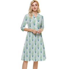 Cuteness Overload Of Cactus!  Classy Knee Length Dress by ConteMonfrey