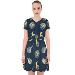 Vintage Vegetables Zucchini  Adorable In Chiffon Dress by ConteMonfrey