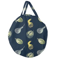 Vintage Vegetables Zucchini  Giant Round Zipper Tote by ConteMonfrey