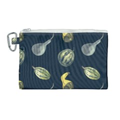 Vintage Vegetables Zucchini  Canvas Cosmetic Bag (large) by ConteMonfrey