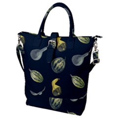 Vintage Vegetables Zucchini  Buckle Top Tote Bag by ConteMonfrey