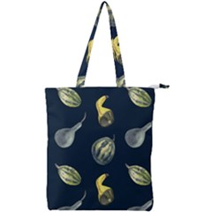 Vintage Vegetables Zucchini  Double Zip Up Tote Bag by ConteMonfrey