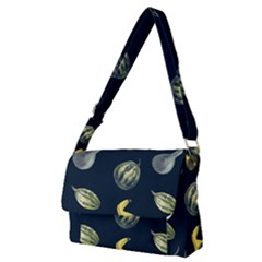 Vintage Vegetables Zucchini  Full Print Messenger Bag (m) by ConteMonfrey