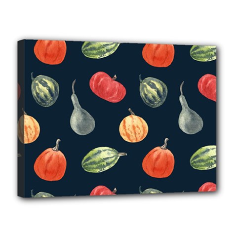 Vintage Vegetables  Canvas 16  x 12  (Stretched)