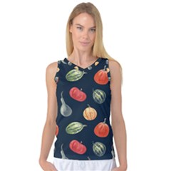 Vintage Vegetables  Women s Basketball Tank Top by ConteMonfrey