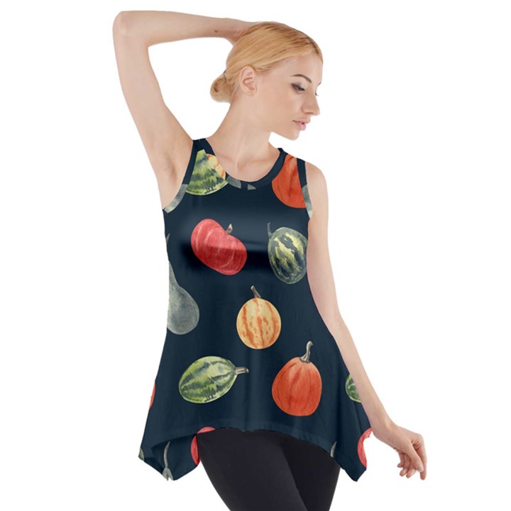 Vintage Vegetables  Side Drop Tank Tunic