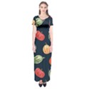 Vintage Vegetables  Short Sleeve Maxi Dress View1