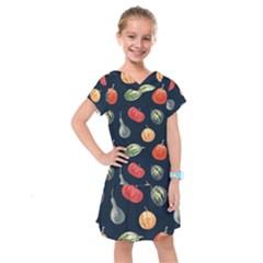 Vintage Vegetables  Kids  Drop Waist Dress by ConteMonfrey