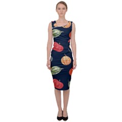 Vintage Vegetables  Sleeveless Pencil Dress by ConteMonfrey