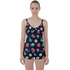 Vintage Vegetables  Tie Front Two Piece Tankini by ConteMonfrey