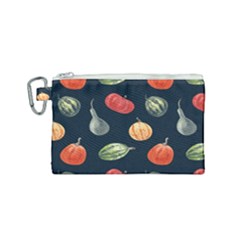 Vintage Vegetables  Canvas Cosmetic Bag (small) by ConteMonfrey