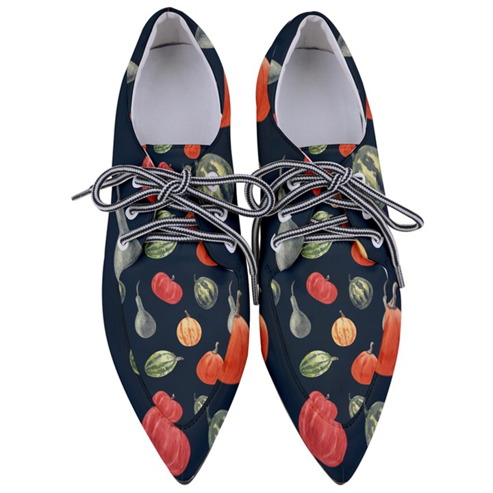 Vintage Vegetables  Pointed Oxford Shoes