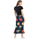 Vintage Vegetables  Maxi Fishtail Chiffon Skirt View2