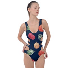 Vintage Vegetables  Side Cut Out Swimsuit by ConteMonfrey