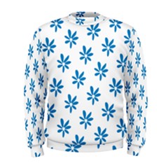 Little Blue Daisies  Men s Sweatshirt by ConteMonfrey