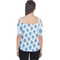 Little Blue Daisies  Cutout Shoulder Tee View2