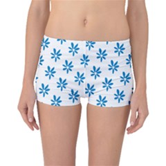 Little Blue Daisies  Boyleg Bikini Bottoms by ConteMonfrey