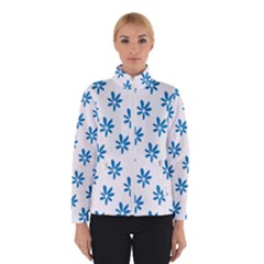 Little Blue Daisies  Women s Bomber Jacket