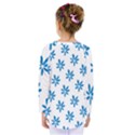 Little Blue Daisies  Kids  Long Sleeve Tee View2