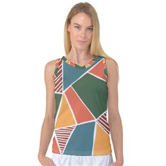 Geometric Colors   Women s Basketball Tank Top by ConteMonfrey