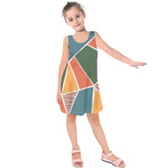 Geometric Colors   Kids  Sleeveless Dress by ConteMonfrey