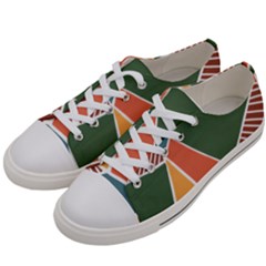 Geometric Colors   Women s Low Top Canvas Sneakers by ConteMonfrey