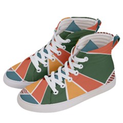 Geometric Colors   Men s Hi-top Skate Sneakers by ConteMonfrey