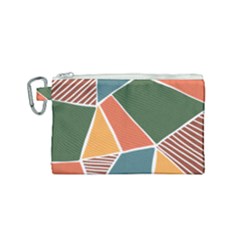 Geometric Colors   Canvas Cosmetic Bag (small) by ConteMonfrey