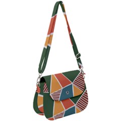 Geometric Colors   Saddle Handbag by ConteMonfrey