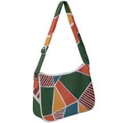 Geometric Colors   Zip Up Shoulder Bag by ConteMonfrey