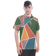 Geometric Colors   Men s Polo Tee by ConteMonfrey