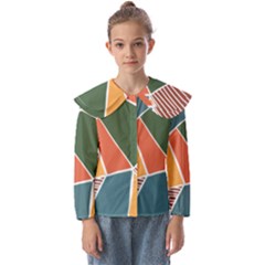 Geometric Colors   Kids  Peter Pan Collar Blouse by ConteMonfrey