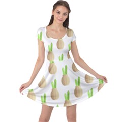 Succulent Vases  Cap Sleeve Dress by ConteMonfrey