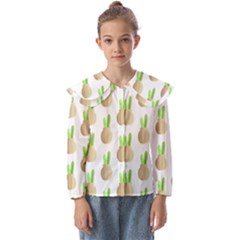 Succulent Vases  Kids  Peter Pan Collar Blouse by ConteMonfrey