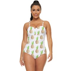 Succulent Vases  Retro Full Coverage Swimsuit by ConteMonfrey