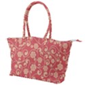 Pink Floral Wall Canvas Shoulder Bag View1