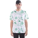 Green Nature Leaves Draw   Men s Sport Mesh Tee View1