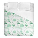 Green Nature Leaves Draw   Duvet Cover (Full/ Double Size) View1