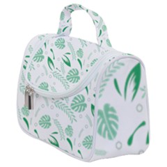 Green Nature Leaves Draw   Satchel Handbag by ConteMonfrey