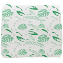 Green Nature Leaves Draw   Seat Cushion by ConteMonfrey